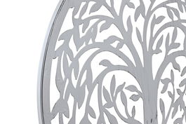 DKD Home Decor Decoración de Pared Tradicional Negra y Blanca de Metal, 40 x 40 cm (2 Unidades)