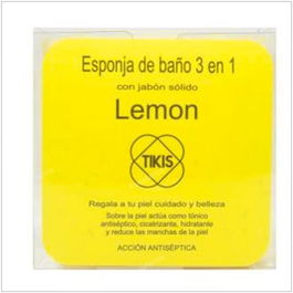 TIKIS Esponja Cuadrada Con Jabon Limon 100 G
