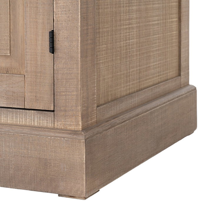 Vitrina Natural-Negro Madera de Pino 87 X 40 X 198 cm Vitrina Natural-Negro Madera de Pino 87 X 40 X 198 cm