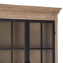 Vitrina Natural-Negro Madera de Pino 87 X 40 X 198 cm