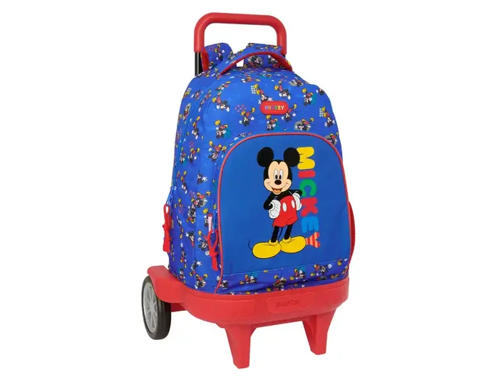 Safta Mochila Grande con Ruedas Compact Evolution Extraíble Mickey Mouse Today 450x330x220 mm Safta Mochila Grande con Ruedas Compact Evolution Extraíble Mickey Mouse Today 450x330x220 mm