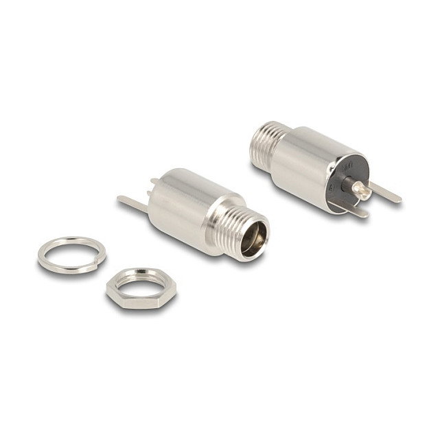 DeLOCK Conector DC 5,5 x 2,1 mm Hembra para Soldar 20 V / 9 A DeLOCK Conector DC 5,5 x 2,1 mm Hembra para Soldar 20 V / 9 A
