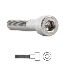 UCAFIX Tornillo Rosca Metal Din 912 Acero Inoxidable Metrica M-8 Largo 12Mm