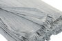 DKD Home Decor Plaid Basicos Azul Blanco 260 x 230 cm (2 Unidades) Algodón Reciclado Poliéster Reciclado