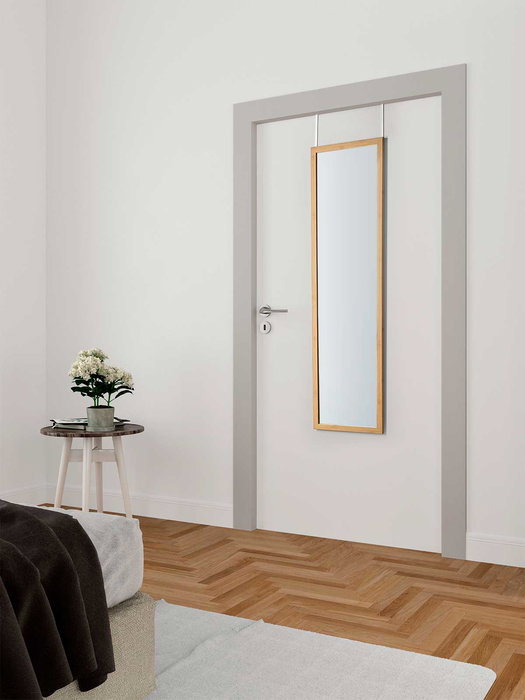 Giftdecor Espejo Puerta Bambú 30x120 cm Marrón (Set de 12)