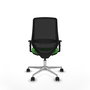 PIQUERAS Y CRESPO Silla de oficina Mardos Verde/Negro con mecanismo Sincro/Traslack