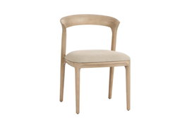 DKD Home Decor Silla de Fresno y Poliéster