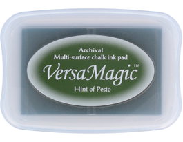 Tsukineko Almohadilla de tinta VERSAMAGIC toque de pesto efecto tiza 95x65mm