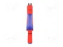 KNIPEX Crimpadora para terminales de cable y conectores sin aislar 4,8 mm y 6,3 mm