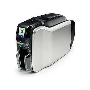 Zebra ZC300 Impresora de tarjetas de plástico, Negro y Plata Zebra ZC300 Impresora de tarjetas de plástico, Negro y Plata