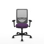 PIQUERAS Y CRESPO Silla de oficina Zulema con mecanismo Sincro, Morado y Gris