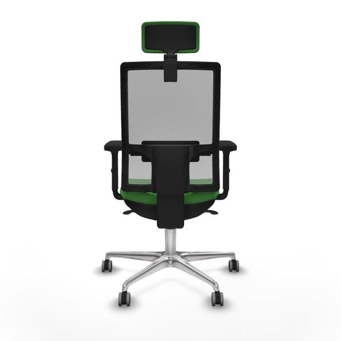 PIQUERAS Y CRESPO Silla de oficina Horna con mecanismo Sincro, Tela Verde y Malla Gris PIQUERAS Y CRESPO Silla de oficina Horna con mecanismo Sincro, Tela Verde y Malla Gris