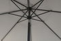 DKD Home Decor Parasol para Terraza y Jardín Gris 265x265x250 cm Reclinable UV 50+ con Mástil 38mm