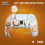 Konix Funda protectora para mando DualSense de PS5, silicona, diseño de Konoha y Naruto, blanco