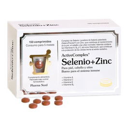 Pharma Nord Activecomplex Selenio+Zinc 150 Comp. para Piel, Cabello, Uñas e Inmunidad