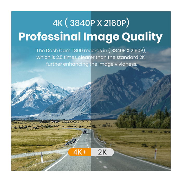 Imou T800 DVR Grabador de Coche 4K Ultra HD 3840x2160, CMOS 1/2.9", Visión 136°, Sensor G, H.265, WiFi, USB-C - Negro Imou T800 DVR Grabador de Coche 4K Ultra HD 3840x2160, CMOS 1/2.9", Visión 136°, Sensor G, H.265, WiFi, USB-C - Negro