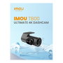 Imou T800 DVR Grabador de Coche 4K Ultra HD 3840x2160, CMOS 1/2.9", Visión 136°, Sensor G, H.265, WiFi, USB-C - Negro