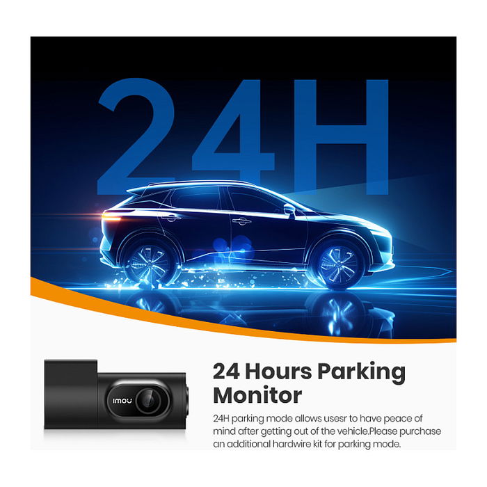 Imou T800 DVR Grabador de Coche 4K Ultra HD 3840x2160, CMOS 1/2.9", Visión 136°, Sensor G, H.265, WiFi, USB-C - Negro Imou T800 DVR Grabador de Coche 4K Ultra HD 3840x2160, CMOS 1/2.9", Visión 136°, Sensor G, H.265, WiFi, USB-C - Negro