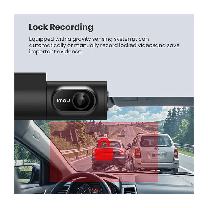 Imou T800 DVR Grabador de Coche 4K Ultra HD 3840x2160, CMOS 1/2.9", Visión 136°, Sensor G, H.265, WiFi, USB-C - Negro Imou T800 DVR Grabador de Coche 4K Ultra HD 3840x2160, CMOS 1/2.9", Visión 136°, Sensor G, H.265, WiFi, USB-C - Negro