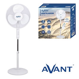 AVANT Ventilador de Pie 45W con Mando a Distancia y Base Redonda