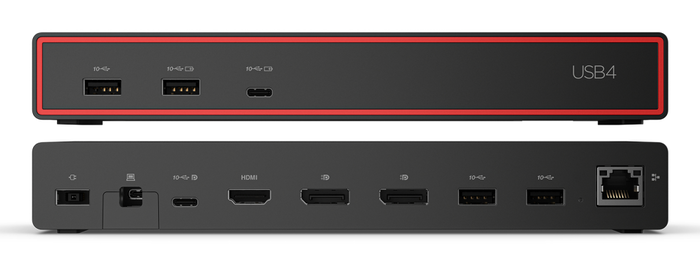 Lenovo thinkpad usb4 dock 5000 alÁmbrico thunderbolt 4 negro