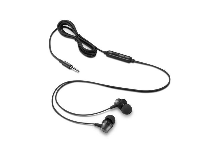 Lenovo Auriculares In-Ear Gen II con Micrófono Integrado, Sonido Potente y Ajuste Cómodo, Negro