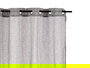 Giftdecor Cortina Visillo Gris Oscuro 140x260 cm (Set de 6)