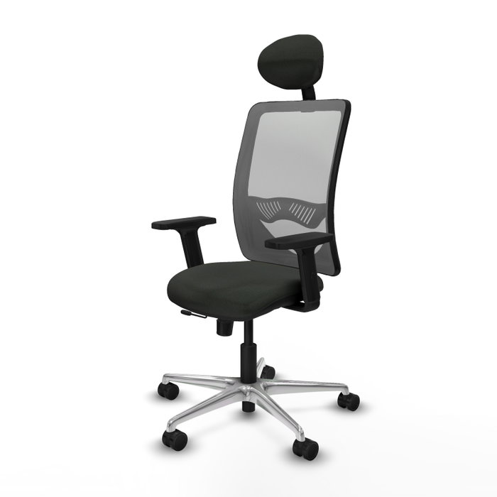PIQUERAS Y CRESPO Silla de oficina Zulema con mecanismo Sincro/Traslack, Gris y Negro PIQUERAS Y CRESPO Silla de oficina Zulema con mecanismo Sincro/Traslack, Gris y Negro