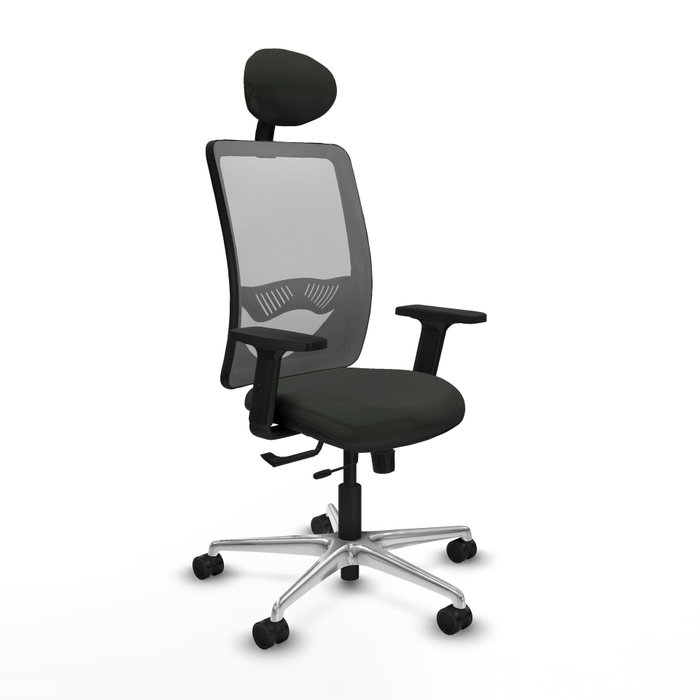 PIQUERAS Y CRESPO Silla de oficina Zulema con mecanismo Sincro/Traslack, Gris y Negro PIQUERAS Y CRESPO Silla de oficina Zulema con mecanismo Sincro/Traslack, Gris y Negro