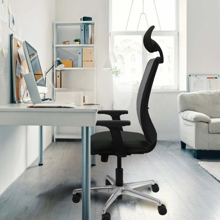 PIQUERAS Y CRESPO Silla de oficina Zulema con mecanismo Sincro/Traslack, Gris y Negro PIQUERAS Y CRESPO Silla de oficina Zulema con mecanismo Sincro/Traslack, Gris y Negro