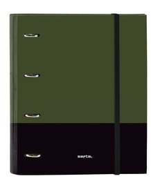 Carpeta de anillas Safta Dark forest Negro Verde 27 x 32 x 3.5 cm