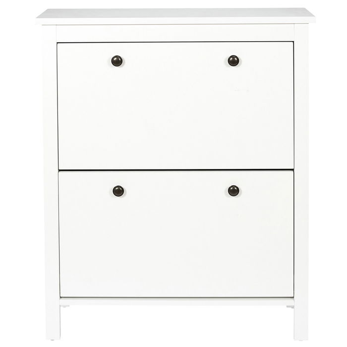 Home Deco Factory Mueble Zapatero Elisabeth 2 Puertas Abatibles Recibidor 78x24.5x92 cm