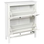 Home Deco Factory Mueble Zapatero Elisabeth 2 Puertas Abatibles Recibidor 78x24.5x92 cm