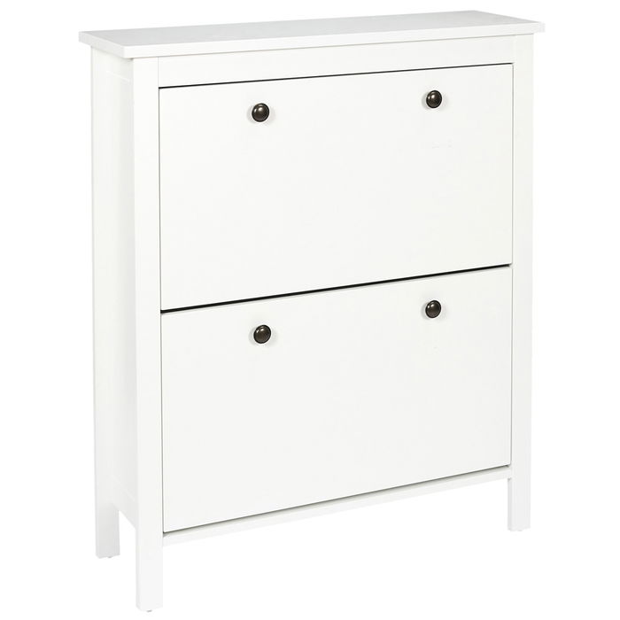 Home Deco Factory Mueble Zapatero Elisabeth 2 Puertas Abatibles Recibidor 78x24.5x92 cm