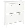 Home Deco Factory Mueble Zapatero Elisabeth 2 Puertas Abatibles Recibidor 78x24.5x92 cm