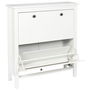 Home Deco Factory Mueble Zapatero Elisabeth 2 Puertas Abatibles Recibidor 78x24.5x92 cm