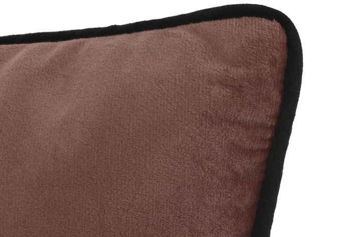 DKD Home Decor Cojín Rosa Palo Terciopelo Estilo Chic 15 x 50 x 30 cm