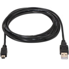Aisens Cable USB 2.0 Tipo A-M a Mini B-M Negro 1 m