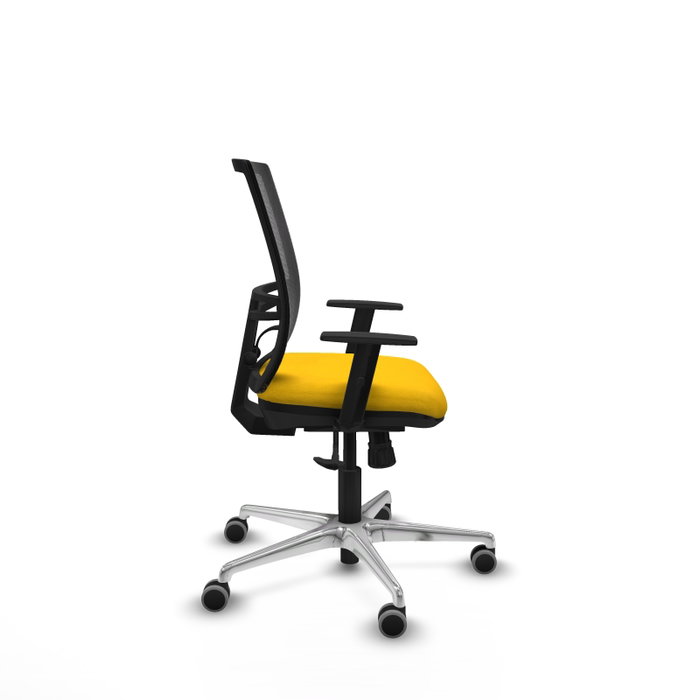 PIQUERAS Y CRESPO Silla de oficina Yunquera con mecanismo Sincro, Amarillo y Negro PIQUERAS Y CRESPO Silla de oficina Yunquera con mecanismo Sincro, Amarillo y Negro