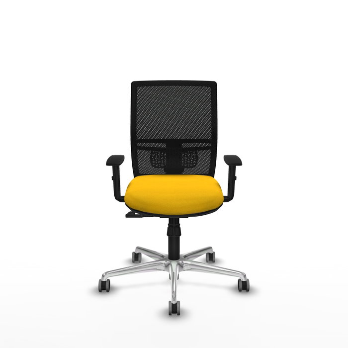PIQUERAS Y CRESPO Silla de oficina Yunquera con mecanismo Sincro, Amarillo y Negro PIQUERAS Y CRESPO Silla de oficina Yunquera con mecanismo Sincro, Amarillo y Negro