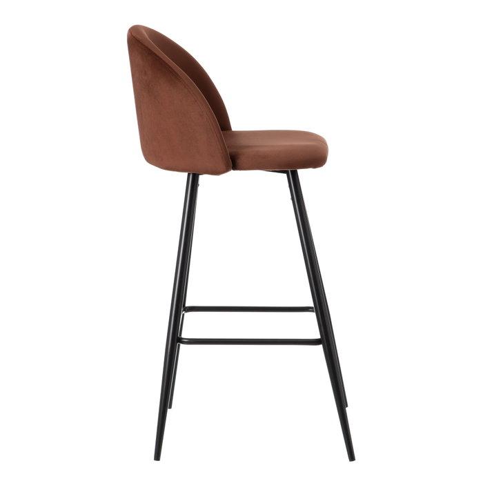 Taburete Alto Teja Tejido-Metal Salón 40,20 X 48,20 X 102 cm (Set de 2)