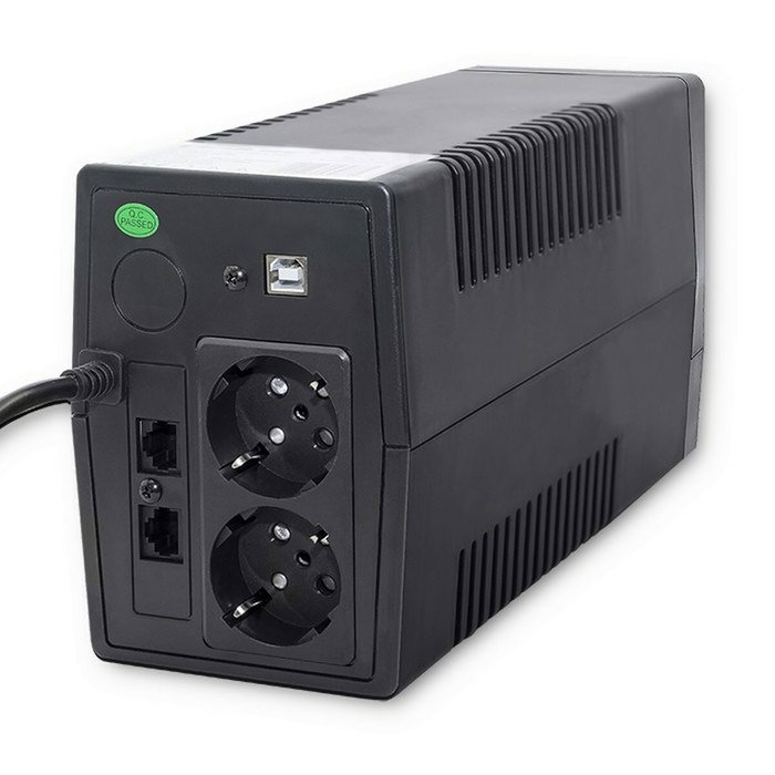 Qoltec Monolith 53977 450VA 240W con LCD, USB y RJ45