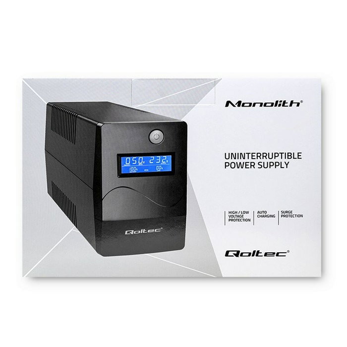 Qoltec Monolith 53977 450VA 240W con LCD, USB y RJ45