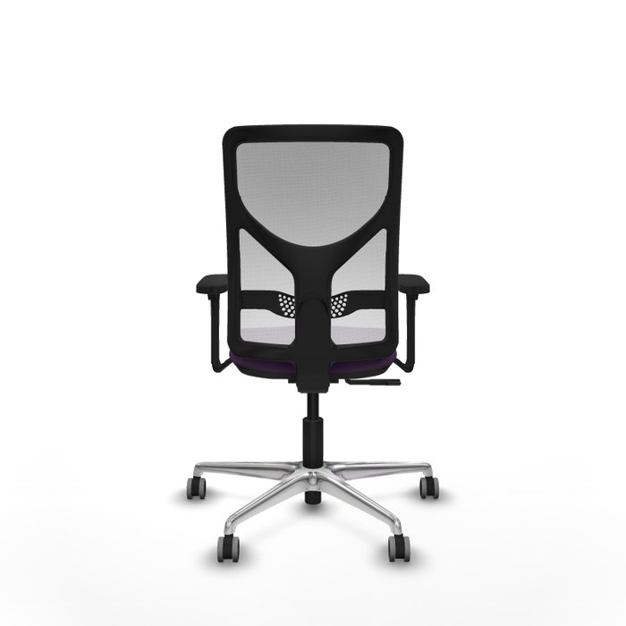 PIQUERAS Y CRESPO Silla de oficina Motilla con mecanismo Sincro, Morado y Blanco