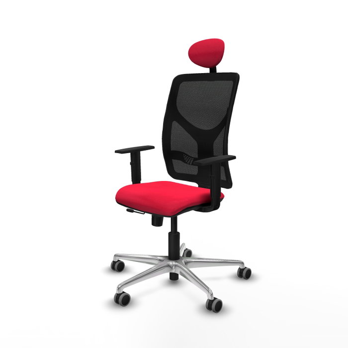 PIQUERAS Y CRESPO Silla de oficina Motilla con mecanismo Sincro/Traslack, Rojo y Negro PIQUERAS Y CRESPO Silla de oficina Motilla con mecanismo Sincro/Traslack, Rojo y Negro