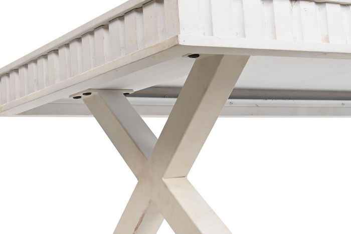 DKD Home Decor Mesa Centro Moderno Blanco 140 x 70 x 42 cm