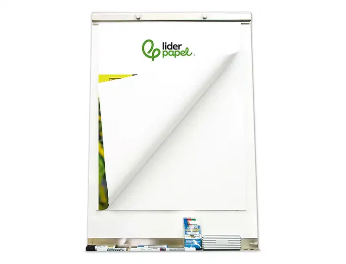 Liderpapel Bloc Congreso Liso para Pizarra, Papel 80 g/m², 630 x 840 mm (63 x 84 cm), 50 Hojas