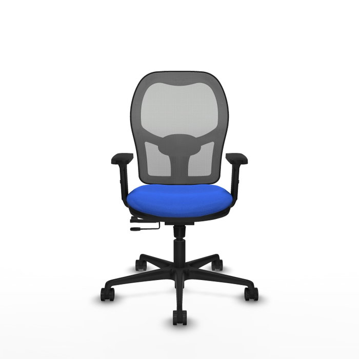PIQUERAS Y CRESPO Silla de oficina Jorquera con mecanismo Sincro/Traslack, Azul y Gris