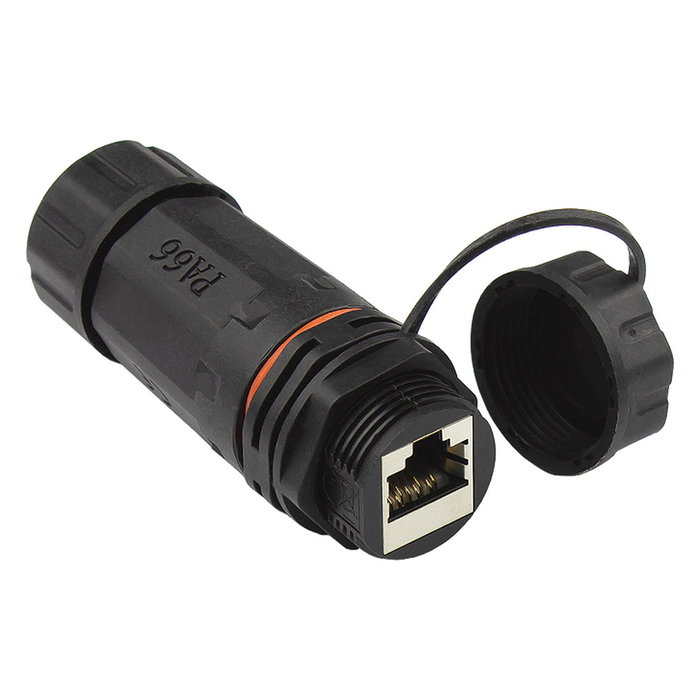 GoodConnections Acoplador de cable de parcheo Alcasa ODC-06 Outdoor IP68 Cat.6A Negro GoodConnections Acoplador de cable de parcheo Alcasa ODC-06 Outdoor IP68 Cat.6A Negro