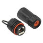GoodConnections Acoplador de cable de parcheo Alcasa ODC-06 Outdoor IP68 Cat.6A Negro